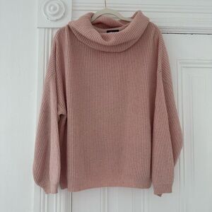 Anthropologie Blush Cowl Neck Sweater